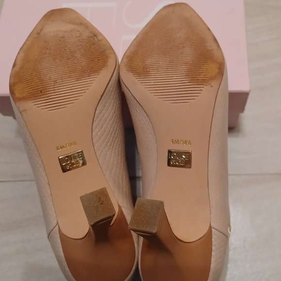 Louise et Cie Lydie Genuine Leather Powder/Sand Color Bootie Size 8M - Picture 6 of 7